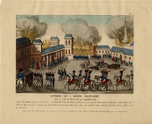 The Grande Armée Enters the City of Moscow by Unbekannt