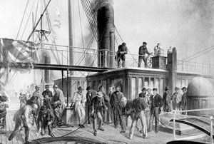 The Great Eastern Recovering the Lost Atlantic Cable, 1866 by Unbekannt