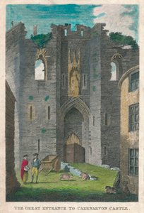 The Great Entrance to Caernarvon Castle by Unbekannt