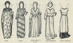 The Great Gallery of British Costume: Varied Dresses Worn in Norman Times