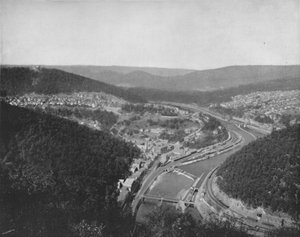 The Great Loop at Mauch Chunk by Unbekannt