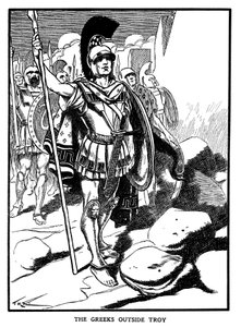 The Greeks Outside Troy, c1900 by Unbekannt
