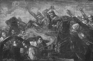 The Guards Charging the Guns at Kassassin, c1882 by Unbekannt