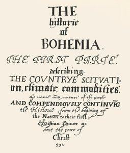 The Historie of Bohemia