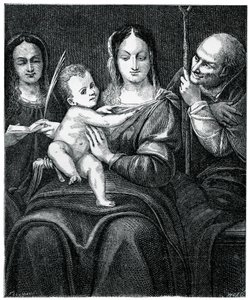 The Holy Family with St Catherine by Unbekannt