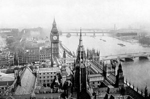 The Houses of Parliament, as Seen from Victoria Tower, Westminster, London, c1905 by Unbekannt