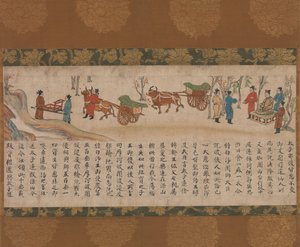 The Illustrated Sutra of Past and Present Karma Kako genzai inga kyo emaki, late 13th century by Unbekannt
