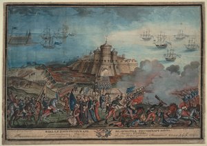 The Imperial Russian Army before the Turkish port Ochakov by Unbekannt