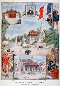 The Indochina Pavilion at the Universal Exhibition of 1900, Paris by Unbekannt
