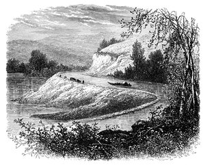 The James River and Countryside near Richmond, Virginia, USA, 19th Century by Unbekannt