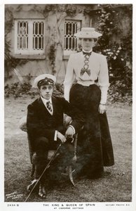The King and Queen of Spain at Osborne Cottage, Isle of Wight by Unbekannt