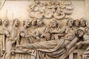 The Life of the Virgin, The House of the Virgin, Santa Casa, Replica of the Holy House, Church of Our Lady of Loreto, Prague, Czech Republic by Unbekannt