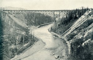 The Loftiest Bridge East of the Rocky Mountains by Unbekannt