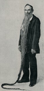 The Longest Beard on Record, 1896, 1910 by Unbekannt