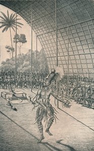 The Mangbattu King Munsa Dances Before His Wives and Warriors by Unbekannt