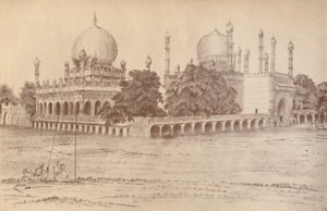 The Mausoleum of Ibrahim Shah, King of Bijapur, at Bijapur, 1821, 1936 by Unbekannt