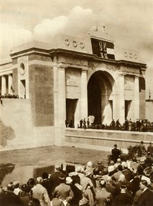 The Menin Gate is unveiled, Ypres, Belgium, 24 July 1927, 1935 by Unbekannt