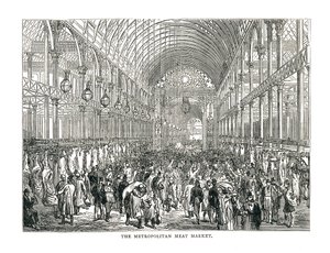 The Metropolitan Meat Market, 1878 by Unbekannt