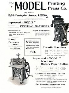 The Model Printing Press Co. by Unbekannt