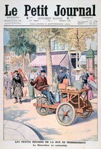 The Modernisation of the Street Traders: The Knife-Grinders Car, 1911 by Unbekannt