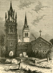 The Mortuary Chapel and New Church, Woburn, 1898 by Unbekannt