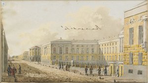 The Moscow University in Mokhovaya Street, Early 19th Century by Unbekannt