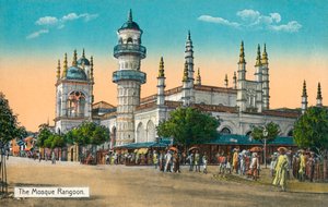 The Mosque Rangoon, c1888