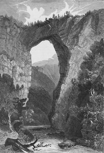 The Natural Bridge, Virginia, 1883 by Unbekannt
