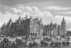 The New Law Courts, Westminster, London, c1878 by Unbekannt