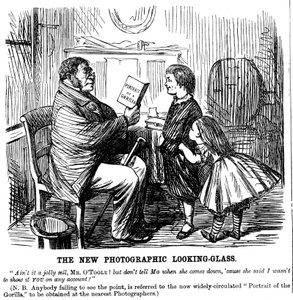 The New Photographic Looking Glass, cartoon from Punch, everyday proof of man