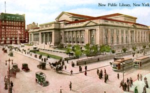 The New Public Library, New York, USA by Unbekannt