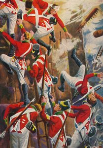 The Northumberland Fusiliers. Storming the Ramparts of San Vincente by Unbekannt