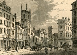 The Old Bank, Looking from the Mansion House by Unbekannt