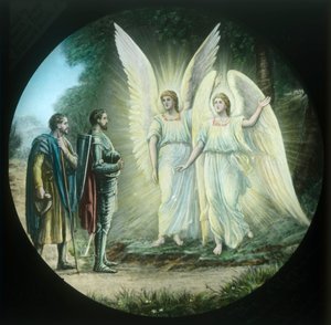 The Pilgrims Meet the Two Shining Ones by Unbekannt