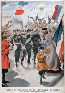 The President of the Republic of France visiting St Petersburg, Russia, 1902