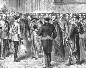 The Prince of Wales Holding his First Levee, February 18, 1863 by Unbekannt