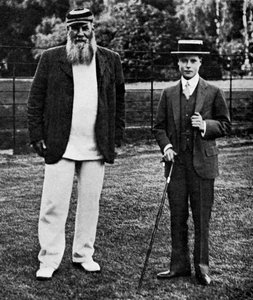 The Prince of Wales and WG Grace by Unbekannt