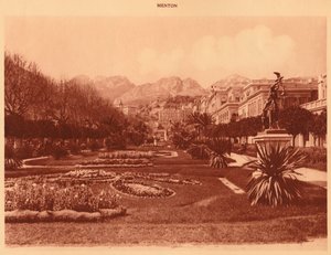 The Public Garden, Menton by Unbekannt