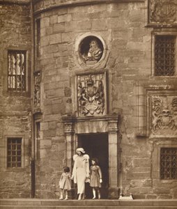 The Queen at Her Old Home, Glamis Castle by Unbekannt