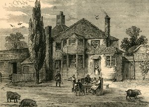 The Queens Head and Artichoke, c1876 by Unbekannt