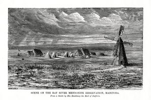 The Rat River Mennonite reservation, Manitoba, Canada