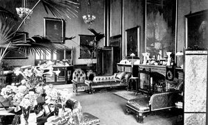 The Red Drawing Room in the Speakers House, Palace of Westminster, London by Unbekannt