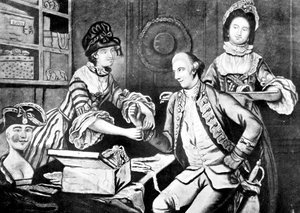 The Rival Milliners, 1770 by Unbekannt