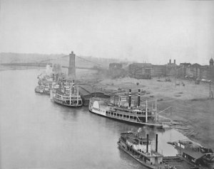 The River Front at Cincinnati, 19th Century