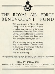 The Royal Air Force Benevolent Fund by Unbekannt