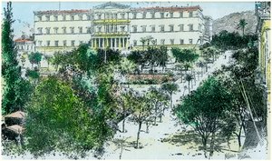 The Royal Palace, Athens, Greece, c1890 by Unbekannt