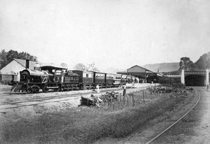 The Royal Train Leaving Kandy Station, Sri Lanka, c. 1910s