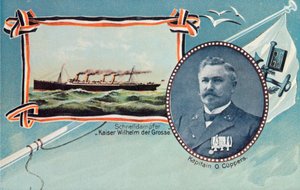 The SS Kaiser Wilhelm der Grosse and Captain Otto Cuppers, c1905