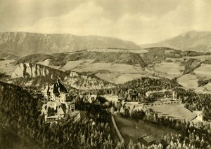 The Schneeberg and the Rax mountain range, Semmering, Lower Austria, c1935