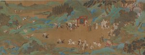 The Shanglin Park: Imperial Hunt, Ming or Qing dynasty, 17th century by Unbekannt